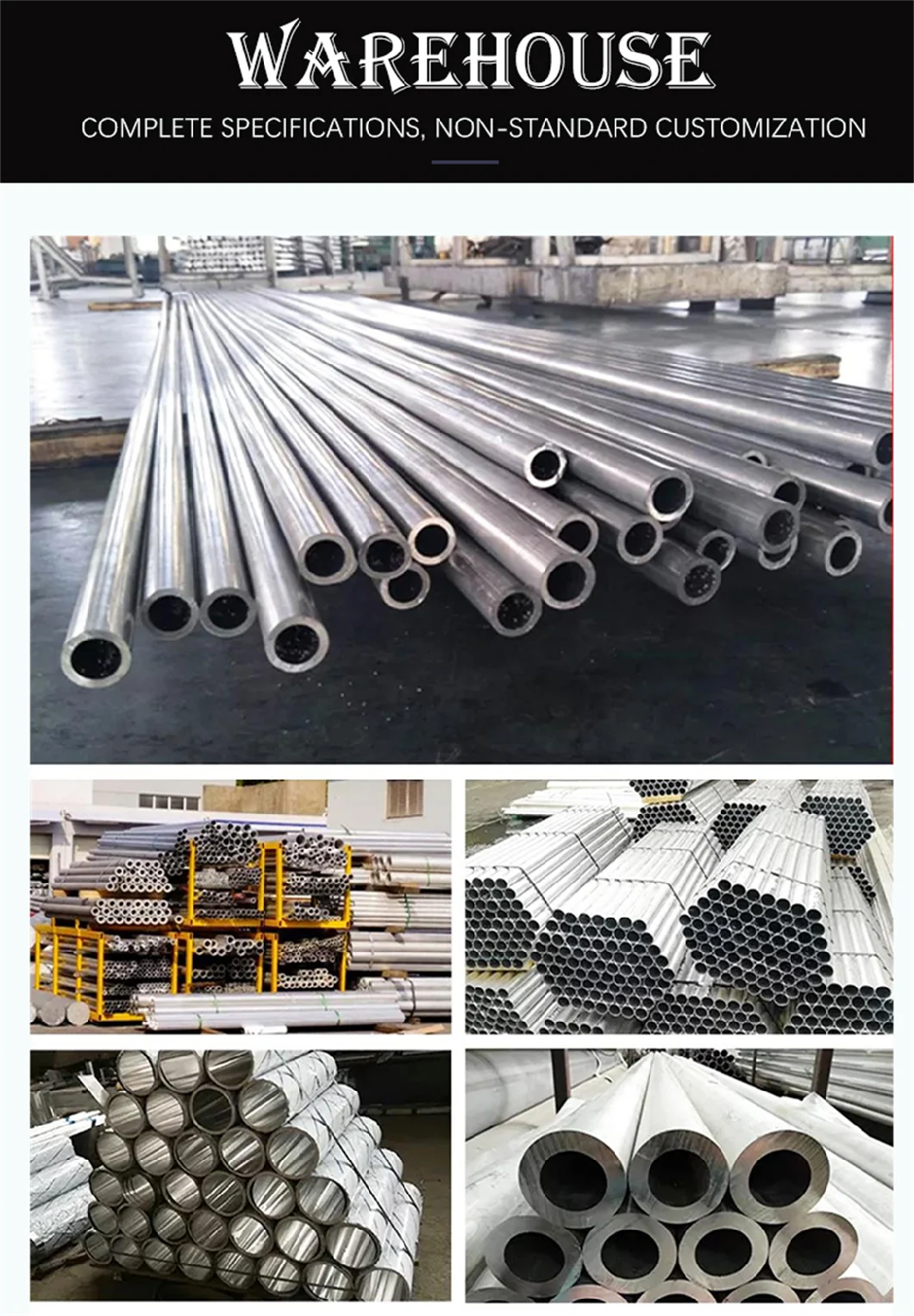 Extrusion Cold Drawn Small Diameter 6063 6082 1100 5154 Alloy Precision Aluminum Tube