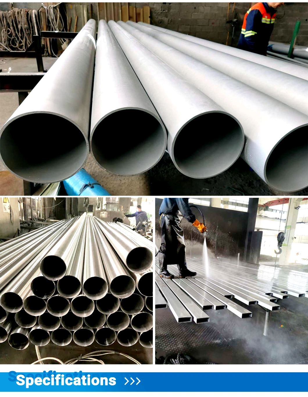 304/316 Welded Stainless/Galvanized/Aluminized/Aluminum/Carbon/Copper/Aluzinc/Alloy/Precision ERW/Black/Oiled/Round/Square ASTM/JIS Steel Pipe Tube